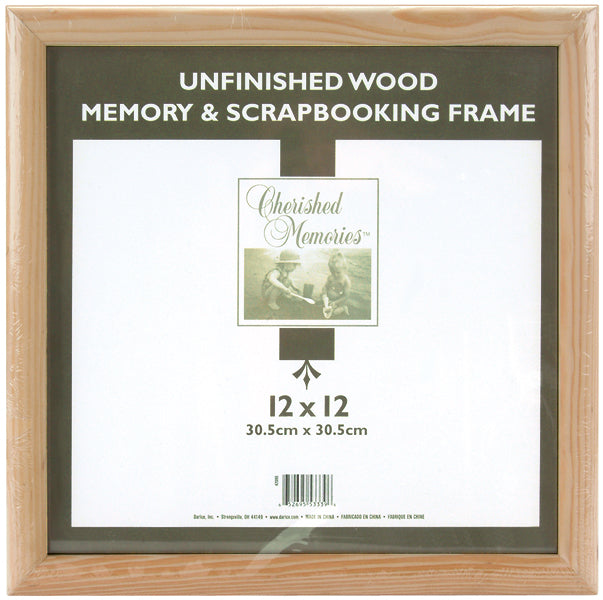 Darice Wooden Memory Frame - 12"X12" Unfinished