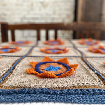 Lotus Patchwork Afghan