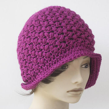 Bean Stitch Flapper Cloche