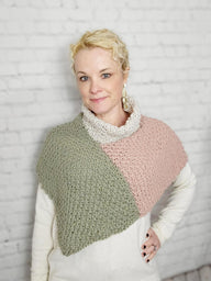 Mossy Turtleneck Poncho