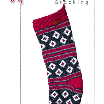 Uptown Chic Knit Christmas Stocking