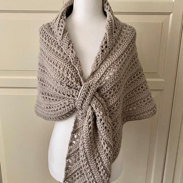 Easy Gathered Prayer Shawl: Oh-So-Pretty-Easy Triangle Shawl