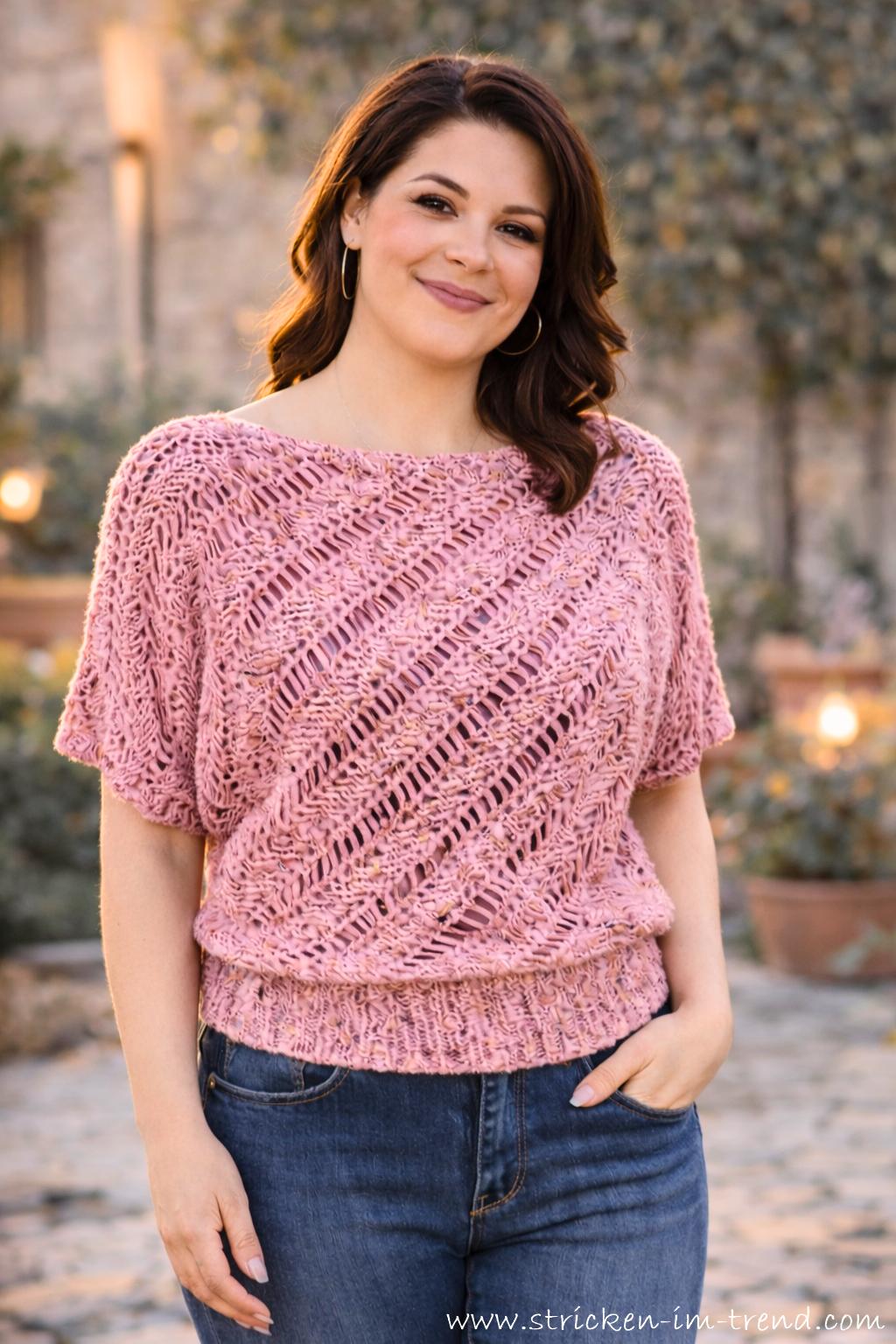Crochet Pattern Summer Sweater HELIX #1 | Sideways Crochet Pullover | Women's Top PDF