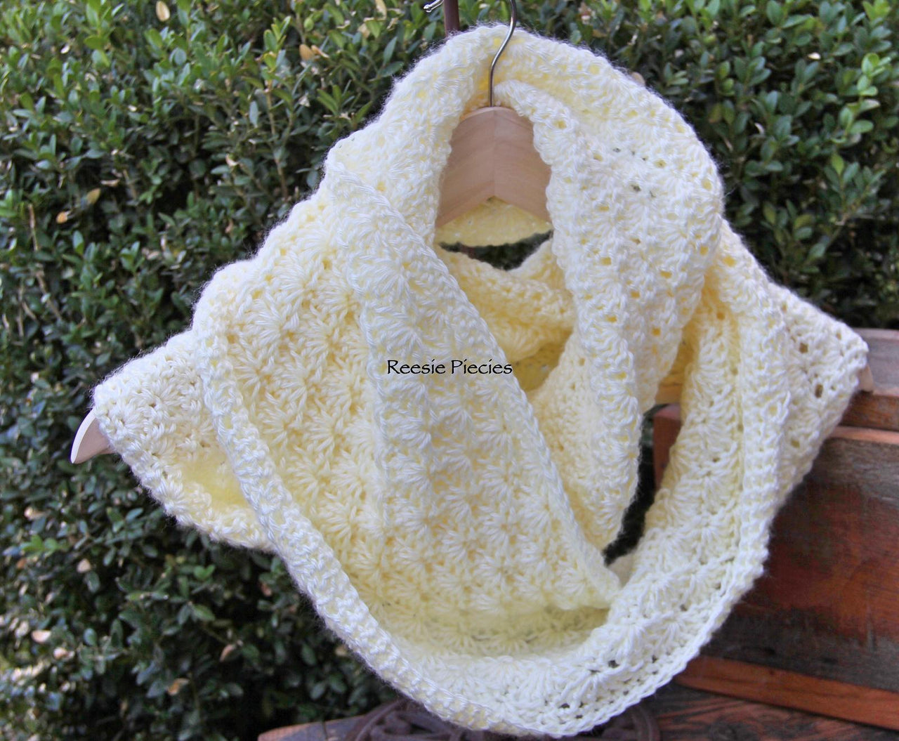 Shell Stitch Infinity Scarf