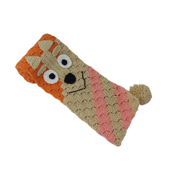 Orange Dog Scarf C2C
