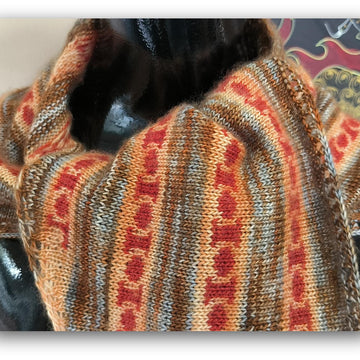 Colorwork and Stripes Shawl