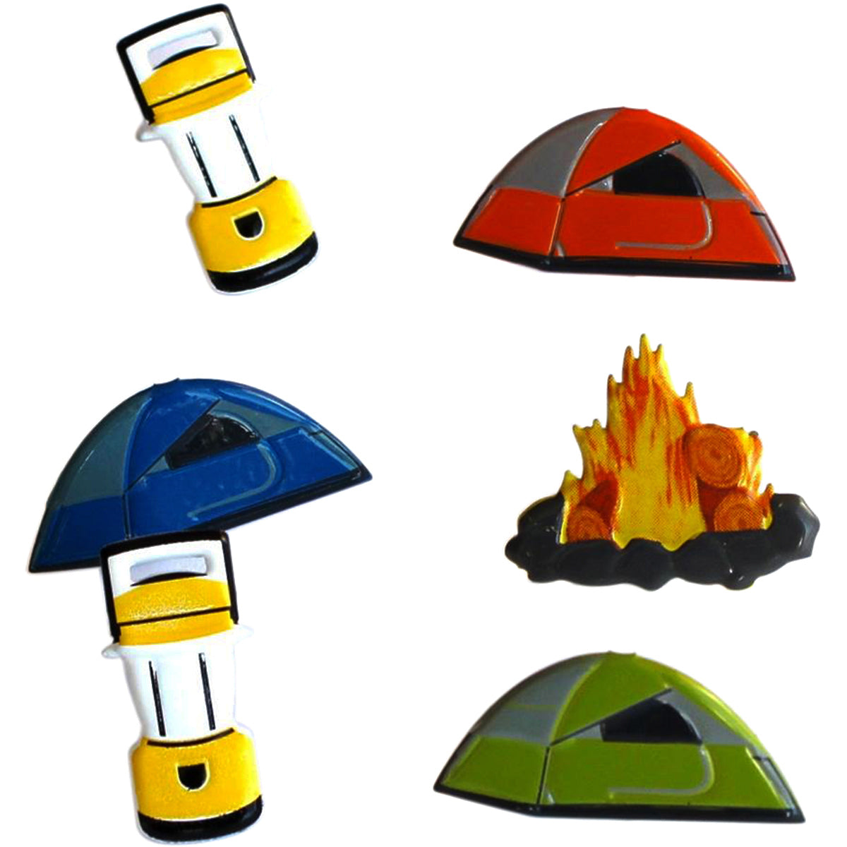 Eyelet Outlet Shape Brads 12/Pkg - Camping