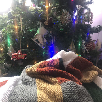 Broken Crayons II Knitted Blanket Pattern