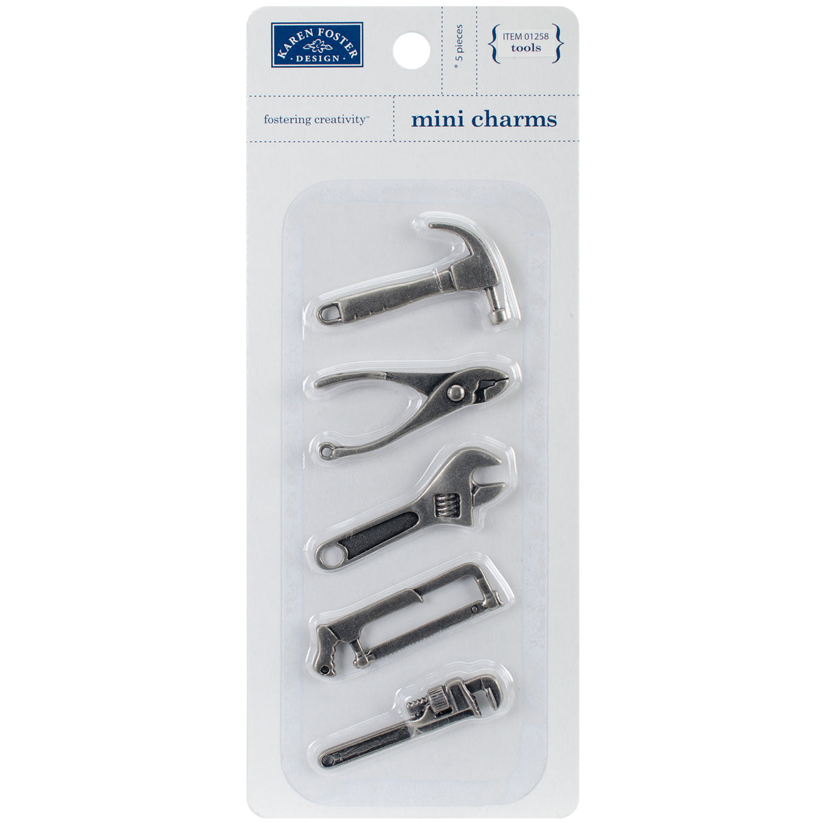 Karen Foster Mini Charms 5/Pkg - Tools