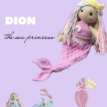 Knitting Mermaid. Dion The Princess Sea