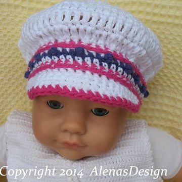 Banded Newsboy Baby Hat