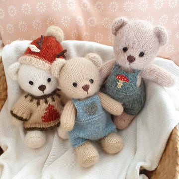 Teddy Bear knitting pattern, Back & Forth Pattern