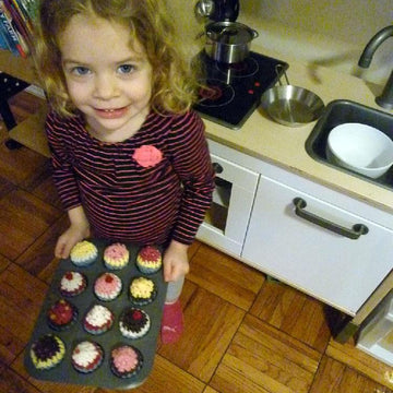 Crocheted Mini Cupcakes