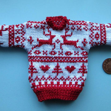 1:6th scale Reindeer Sweater