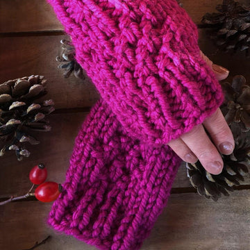 Simple Raspberry Crush Handwarmers