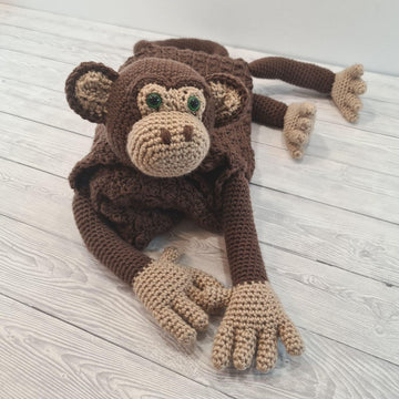 3in1 Jungle Monkey Baby Blanket