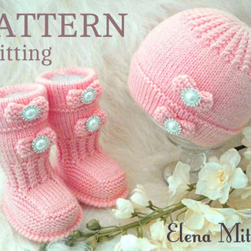 Knitting PATTERN Baby Shoes Baby Hat Baby Set 0 - 18 months