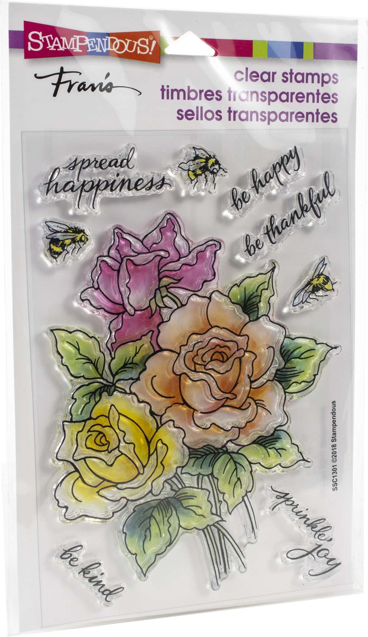 Stampendous Perfectly Clear Stamps - Roses Be Happy