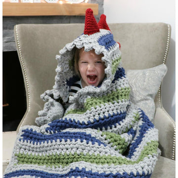 Bulky & Quick Dino Blanket