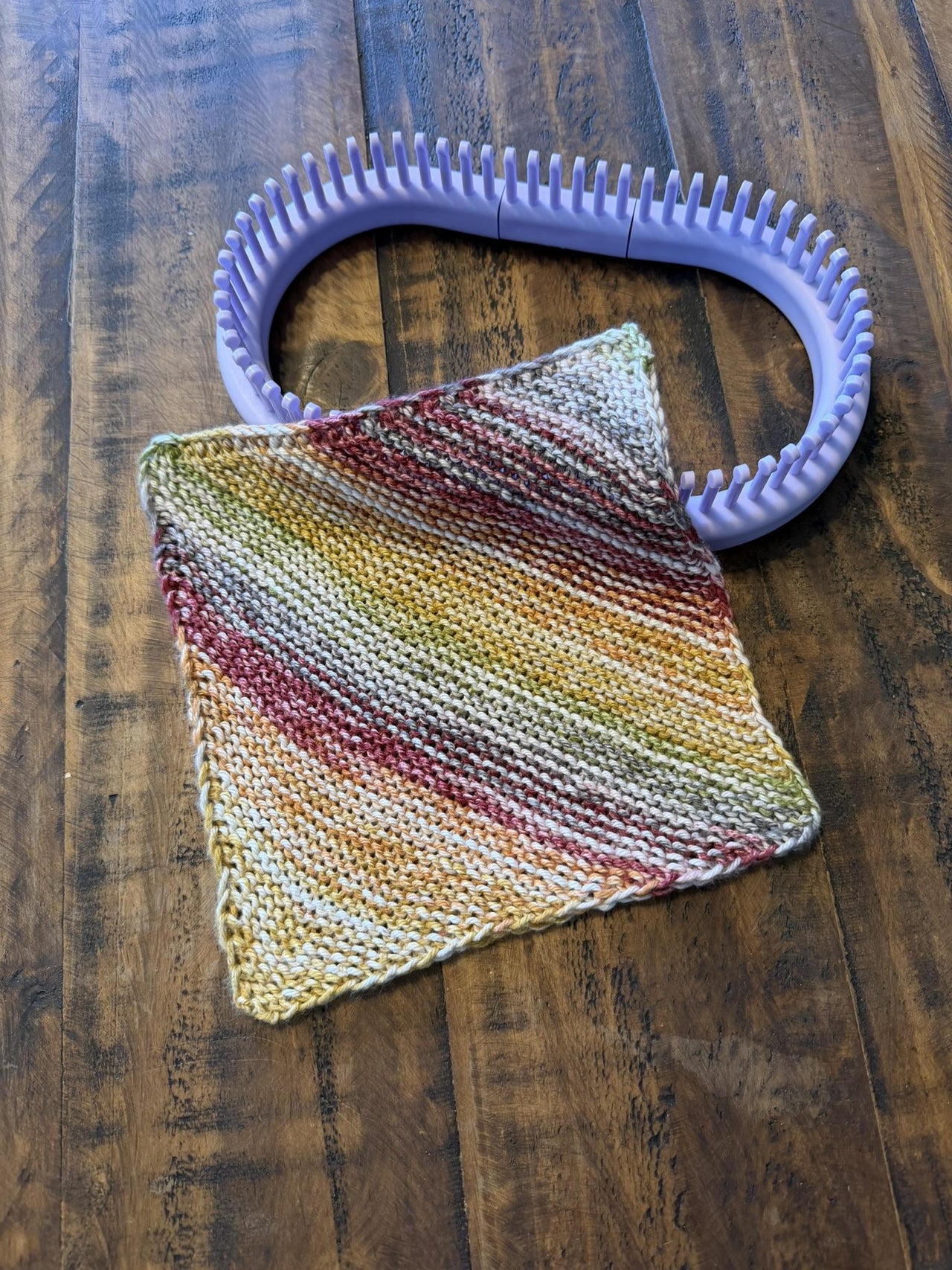 Not Your Grandma's Dishcloth - a loom knit pattern