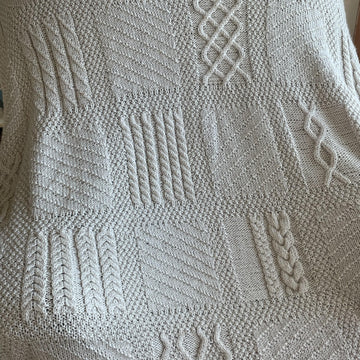Seamless Knit Square Afghan