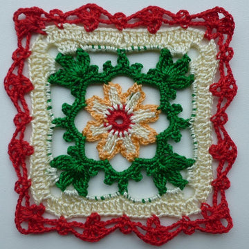 2 Colorful Lacy Squares