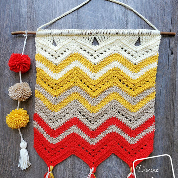 Colorful Chevrons Wall Hanging