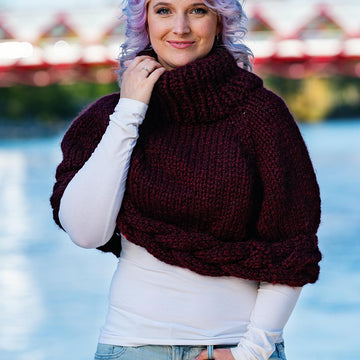 Braided Poncho Cape