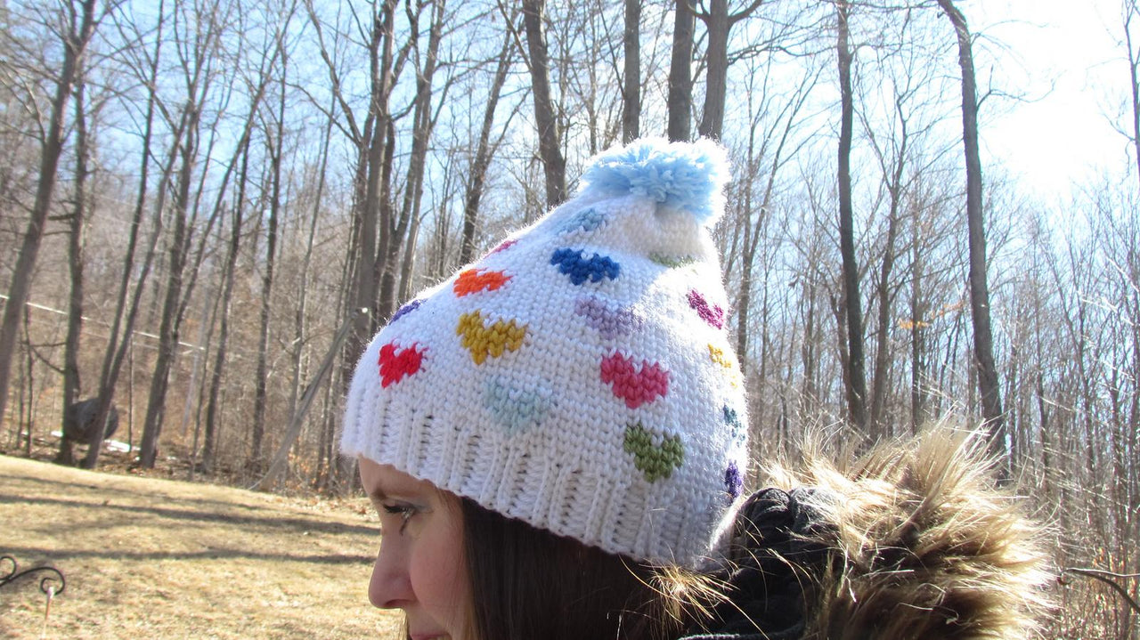 Scrappy Hearts Hat