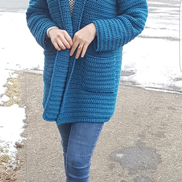 Easy 'n Comfy Lapel Cardi-Coat