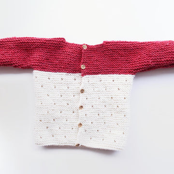 Strawberry Seed Baby Sweater