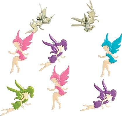 Eyelet Outlet Shape Brads 12/Pkg - Fairy