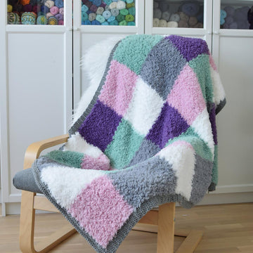 Furry Squares Blanket