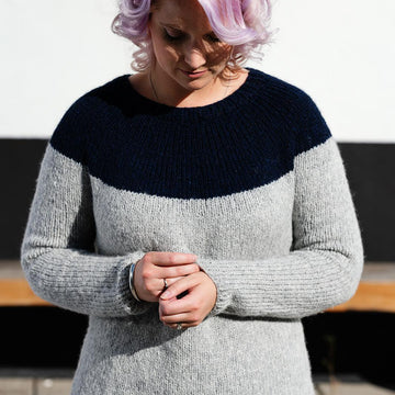 Basic Colorblock Yoke sweater