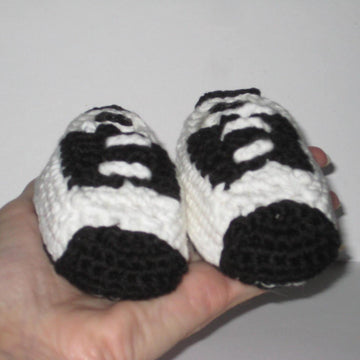 Black and white shoes