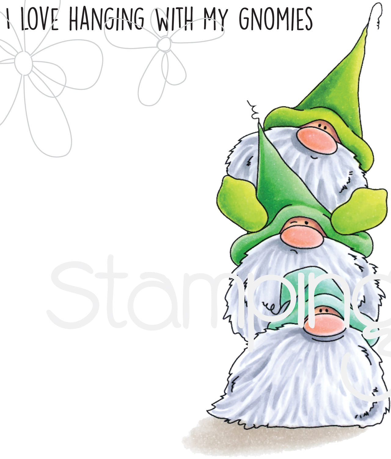 Stamping Bella Cling Stamps - Gnome Pile