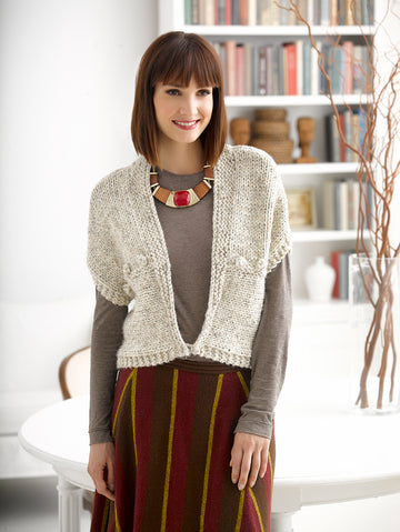 Simple Stylish Top in Lion Brand Wool-Ease Thick & Quick - L30220