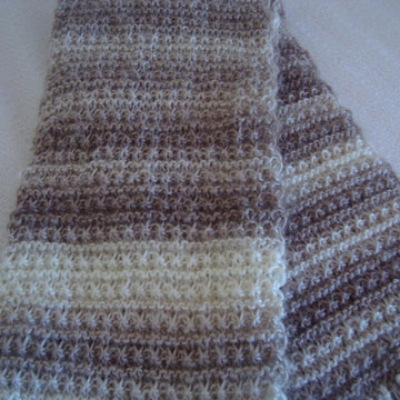 Natural shades women's scarf.