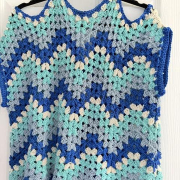 Cold Shoulder Crochet Waistcoat
