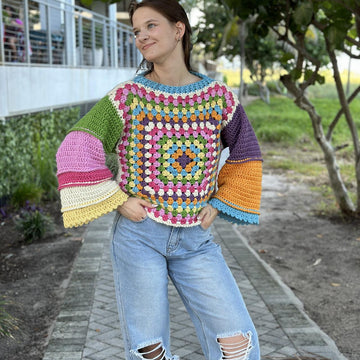 Amelie Granny Square sweater