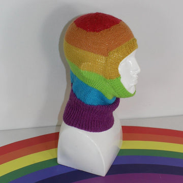 Rainbow 4Ply Balaclava Circular