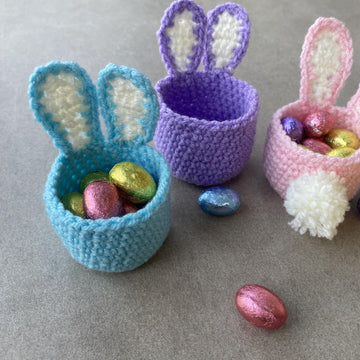 Crochet Easter Bunny Egg Cup