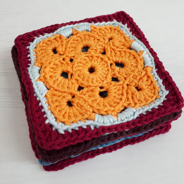 Square Flower Coaster