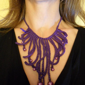 Fringe Parure: Necklace and Earrings