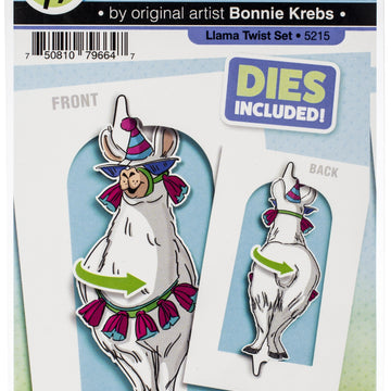 Art Impressions Twisters Stamp & Die Set - Llama Twist