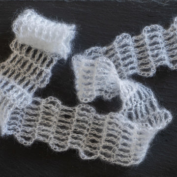 Mohair Scalloped Stripes Headband