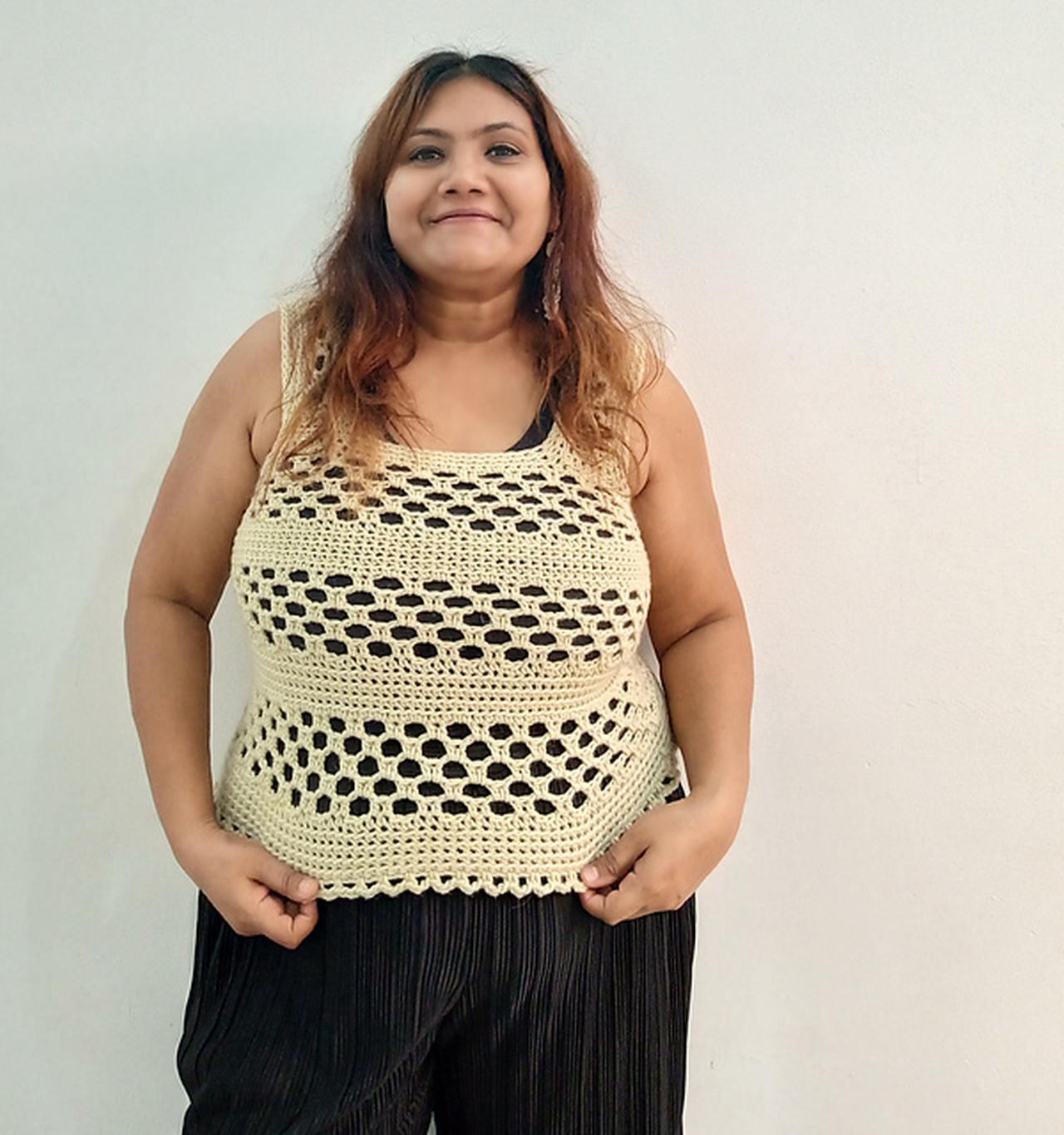 Honeycomb Tank Top Crochet Pattern