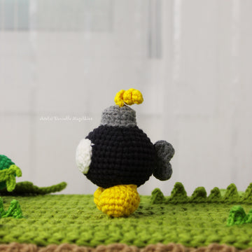 Bob-Omb Amigurumi Pattern – Fanart Inspired Crochet PDF (US Terms)