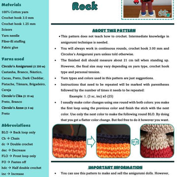 Brock Harrison from Pokemon Crochet Pattern