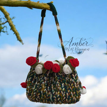 Roses Garden Handbag Crochet Pattern - Digital Download